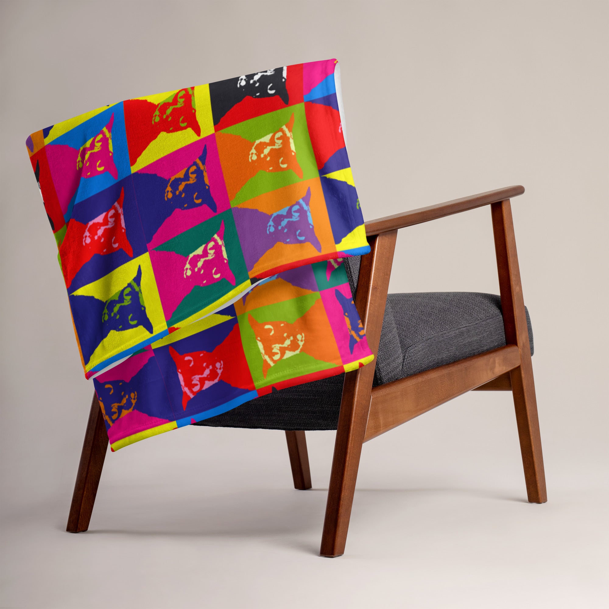 Larry Squares Throw Blanket